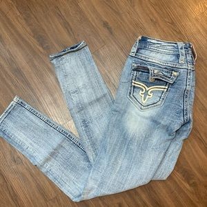 Rock Revival Distressed Skinny Jeans